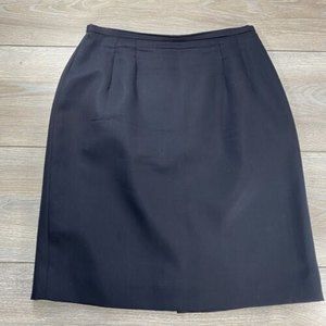 amanda smith petites skirt 100% pure new wool 6p